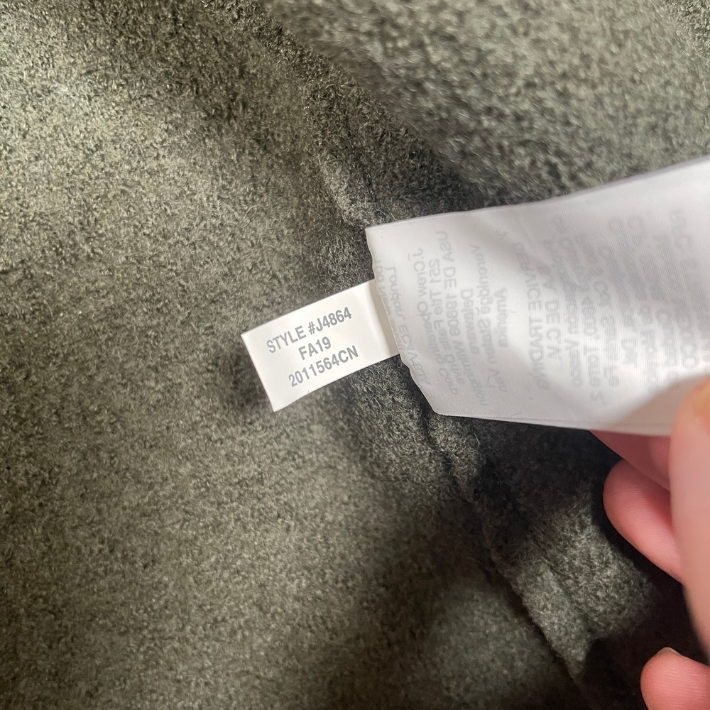 J. Crew Daphne Italian Boiled Wool Topcoat Womens 00 XXS Green Mid Length City - Picture 7 of 11